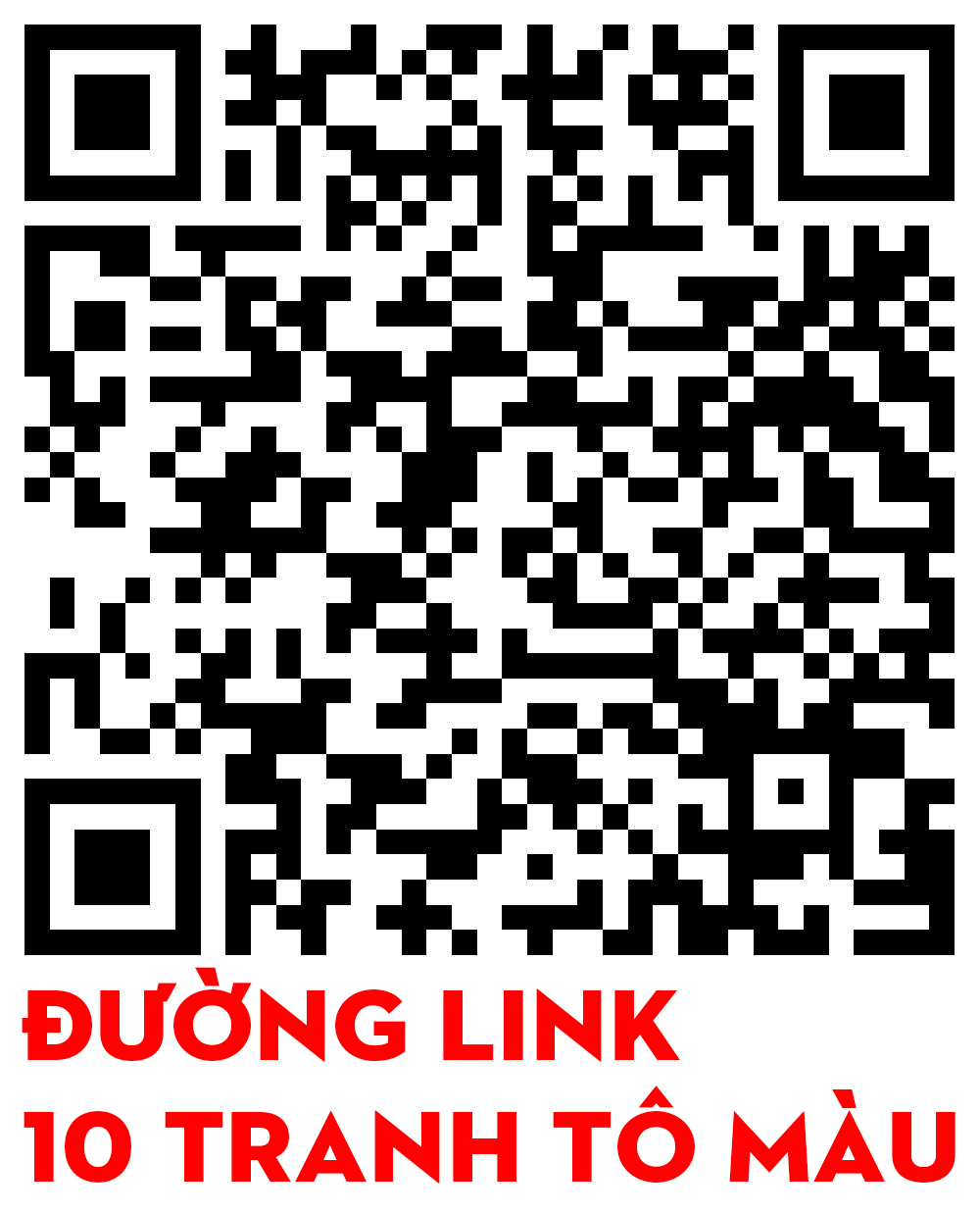 qrcode link 10 bài tô màu